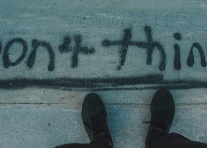 Don't think inspiring graffiti text.  If you use this image, please support me on my Instagram @majesticlukas thank you <3 